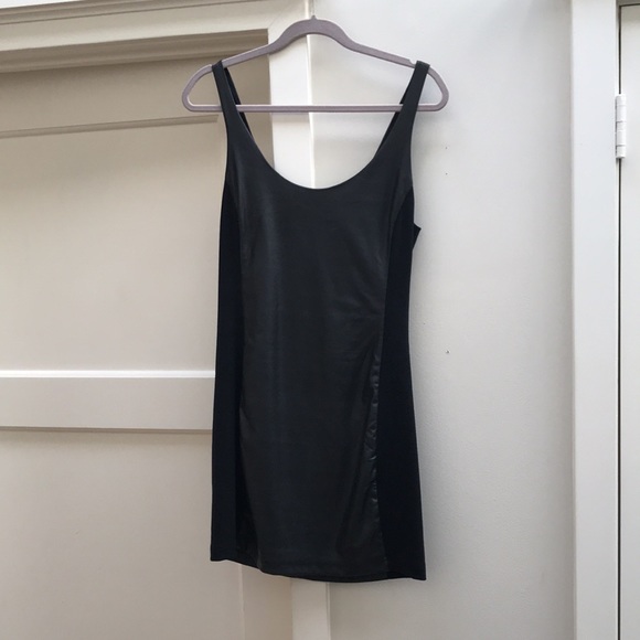 Free People Faux Leather Sleeveless Mini Dress - Picture 3 of 6